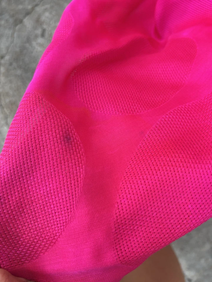 Vintage 1970’s Richilene Dress Women’s Pink Geometric Pattern Fit Flare Maxi - Image 4 of 4