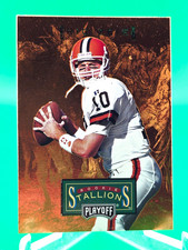 Eric Zeier 1996 Playoff Rookie Stallions Card RC Browns. rookie card picture