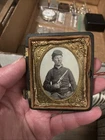 New ListingCivil War Tintype Union Soldier Holds Colt Revolver Missing Cover