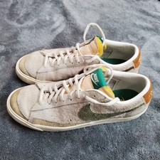 Nike Blazer Low '77 PRM Ugly Duckling Shoes Mens 10.5 White Sneakers DM7582-100 