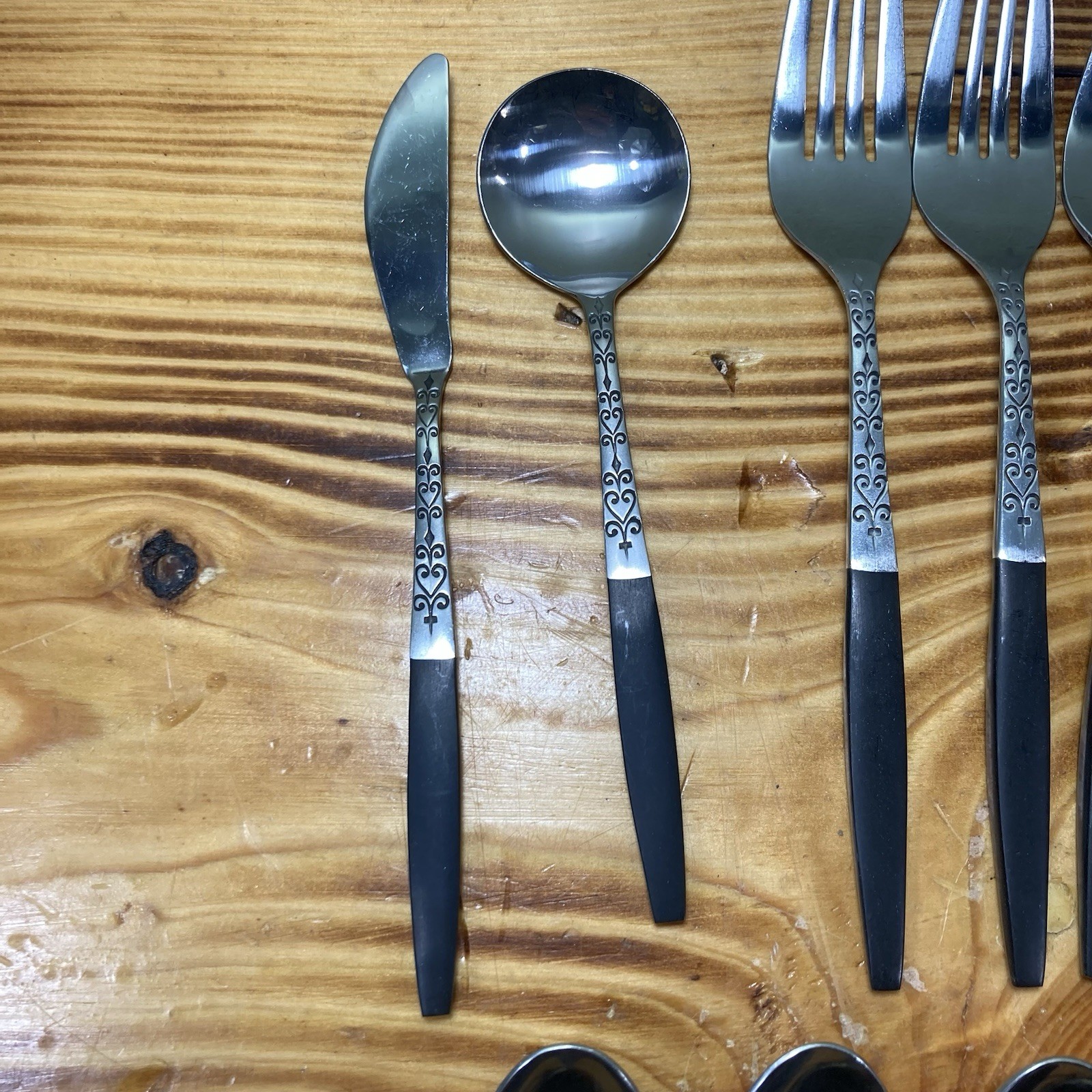 Vintage Interpur INR2 Stainless Flatware Japan Service for 8 - 50 pcs in Total