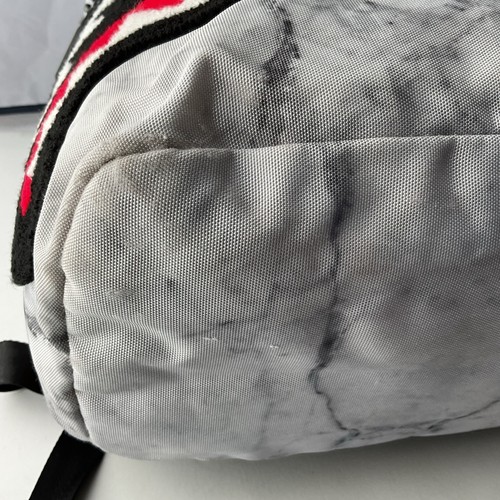 Sprayground X Beyond Hype Chenille White Marble Shark Bite Backpack RARE VHTF - Picture 14 of 16