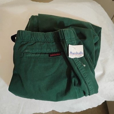 Gramicci  Belted Cotton Pants Mens  Medium Green New Display Made In  USA Vtg 
