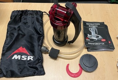 MSR MiniWorks EX Water Filter Purifier System, Backpacking, Hiking, Camping