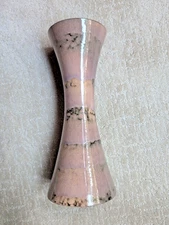 Vintage 12" Royal Haeger Art Pottery Vase Mid Century Modern Pink Gold Blk RG-81