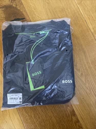HUGO BOSS TEE LONG Long Sleeve T-SHIRT WITH STRETCH DARK BLUE Sz XL BNWT RRP £59 - Picture 6 of 6
