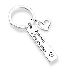  Gifts for Women Remember I Love You Heart Keychain Mother Gifts for Mother Mom