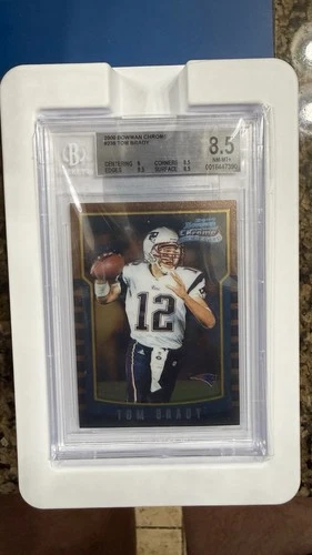 Tom Brady 2000 Bowman Chrome #236 Rookie New England Patriots BGS 8.5