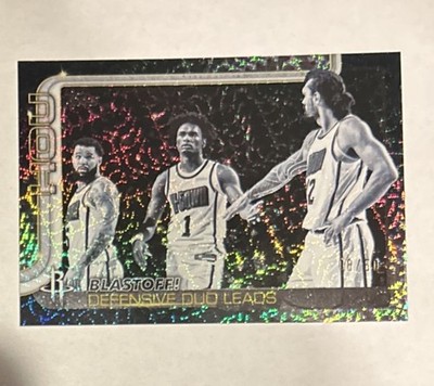 2025-26 Topps Nba - Houston Blast Off Defensive Duo Leads #297 Flash Drop # 8/50