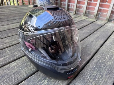 Caberg Levo Carbon Modular Fiber Motorcycle Helmet Black Size XXL 63-64