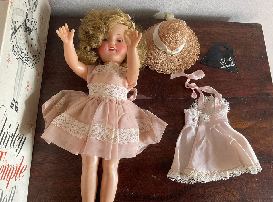 Preciosa muñeca Shirley Temple 1957 Ideal, vinilo 12" modelo #9500 en caja Foto 4 de 4