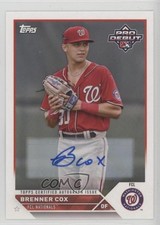 2023 Topps Pro Debut Auto Brenner Cox #PD-128 Auto 19mf
