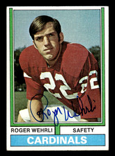 Roger Wehrli St. Louis Cardinals 1973 Topps Auto HOF #421 w/COA