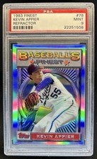 1993 Topps Finest Kevin Appier Refractor #78 Royals PSA 9