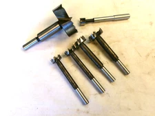 GROUP OF 6 FORSTNER BITS - 4 ARE FAMAG BORMAX - SIZES 11/16" TO 1"