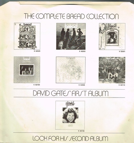 Bread Best of Volume Two LP vinyl UK Elektra 1973 in non-embossed gatefold - Picture 6 of 6