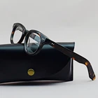 New Trendy Thick Acetate Eyeglasses Frames Retro Reading Glasses Recessed Design