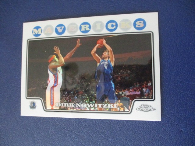 2008 Topps Chrome DIRK NOWITZKI REFRACTOR #41 HOLO SSP HOF DALLAS MAVERICKS