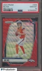 2024 Panini Red Wave Prizm #309 Bo Nix Denver Broncos RC Rookie 68/149 PSA 10