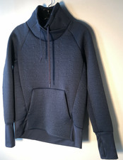 Athleta Elevation Quilted Pullover Sweater Navy XXS Sport Casual Bin-W