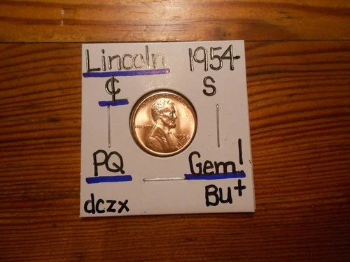 1954S Lincoln Cent Gem BU+ BLAZER!!! PQ!!! EYE APPEAL+++++++