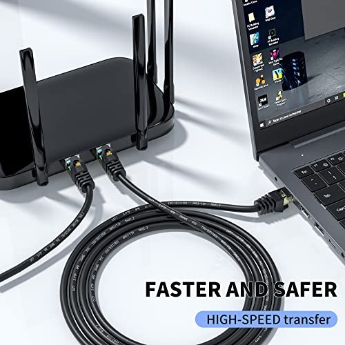 Outdoor Cat 7 Ethernet Cable 25M/80 ft,S/FTP - 600 MHZ -Cat7 Network RJ45 - Afbeelding 2 van 5