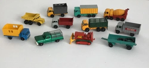Lesney Matchbox Assorted Lot Of 11 Trucks Vehicles 1960’s, Made In England