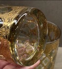 6 Culver Valencia Gold Gilded Filigree Lowball Rock Glasses 22K MCM Barware  — photo 8