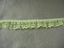 Gathered Mint Green Lace 5 metres  133 