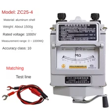 1000MΩ Portable Hand Crank Insulation Megohm Tester Resistance Meter Megohmmeter