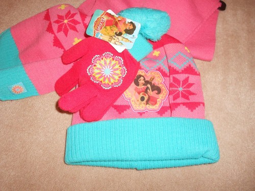 NEW, DISNEY ELENA OF AVALOR 3 PIECE HAT SET, GIRLS ONE SIZE - Picture 2 of 2