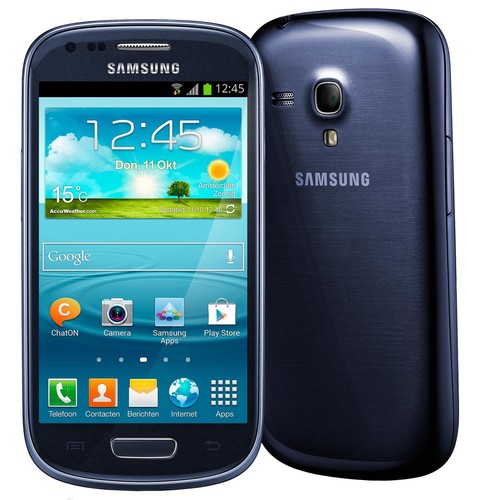 NEW Samsung Galaxy S III Mini S3 i8190 8GB Int Pebble Blue Factory Unlocked  - Picture 1 of 1