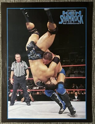 KEN SHAMROCK Wrestling Magazine page Pinup wcw WWF wwe - Image 1 of 2