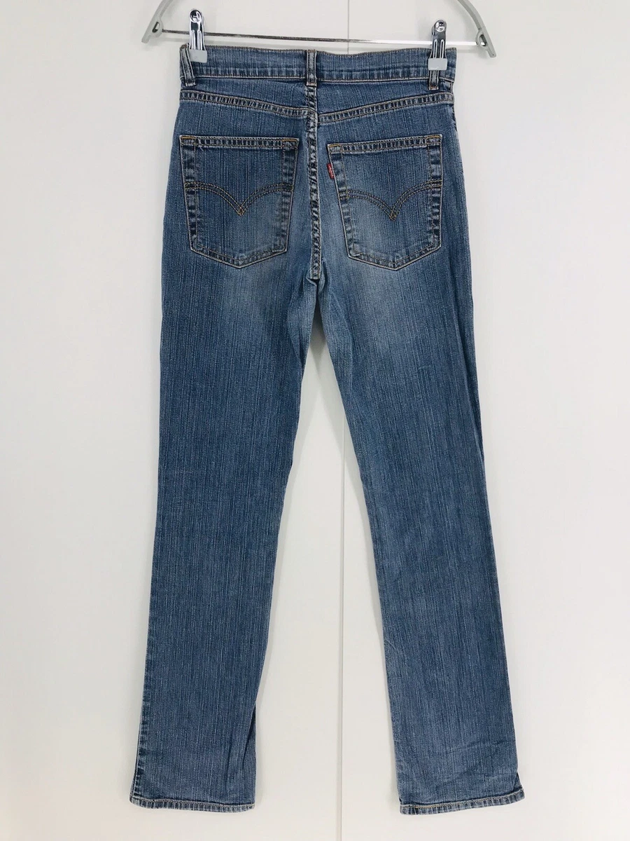 Vintage Levi s 595 04 Women Blue Slight Bootcut Regular Fit Jeans