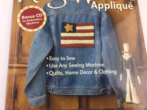 Kathy Macmannis Rag Wool Applique Paterrn Book CD For Embroidery Machines - Imagen 2 de 8