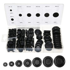 200PCS Rubber Grommets Blanking open/closed blind Grommet Set in Assorted Sizes