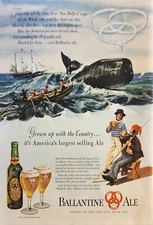 1947 Ballantine Ale Vintage Ad grown up with the county