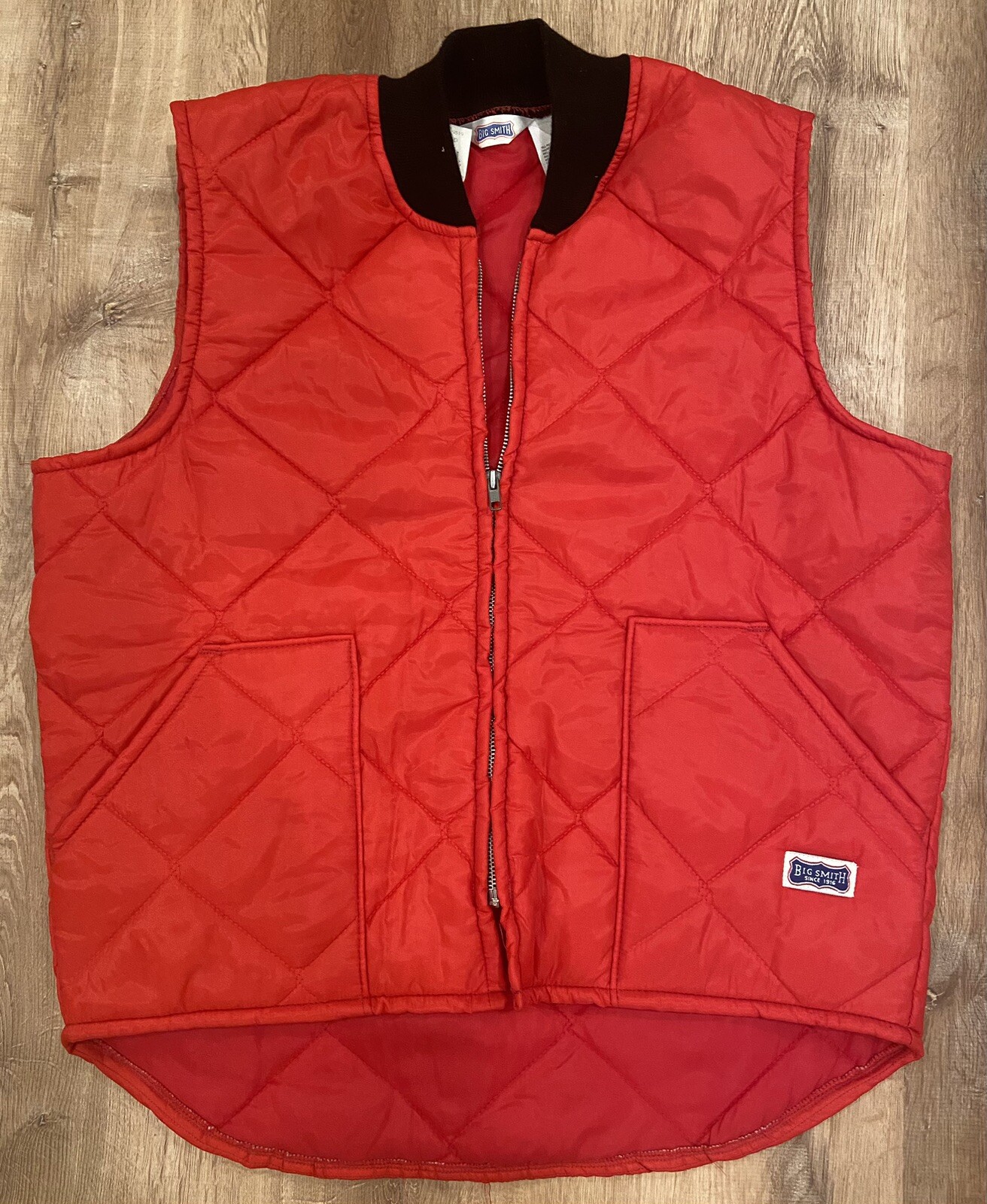 Vintage Big Smith Diamond Quilted Puffer Vest Jacket … Gem
