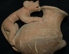SALE! WOW! PRE COLUMBIAN NICOYA JAQUAR BOWL 6IN PROV