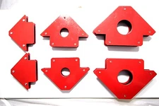6 PC WELDING MAGNET ARROW TYPE *NEW* 25LB, 50LB, 75LB
