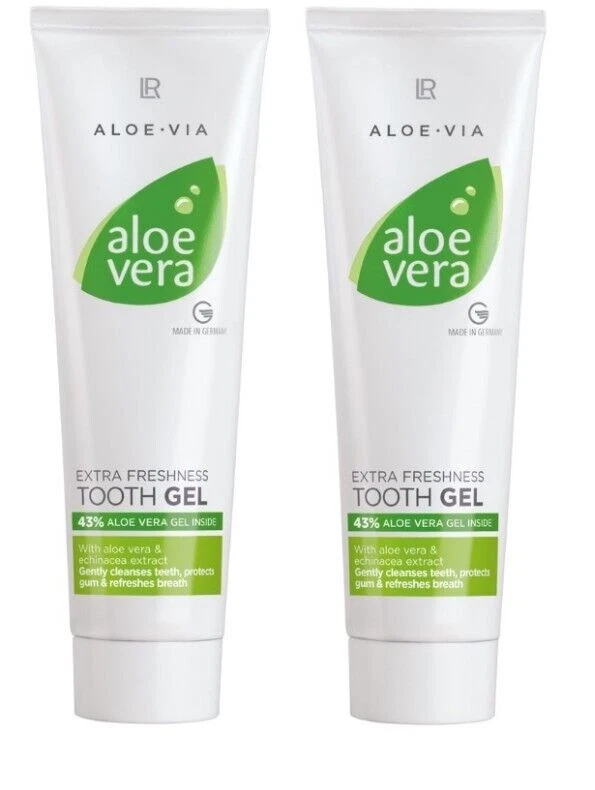 2x LR Aloe VIA Aloe Vera Sensitive Schützende Zahnpasta Zahn Gel Extra Frisch