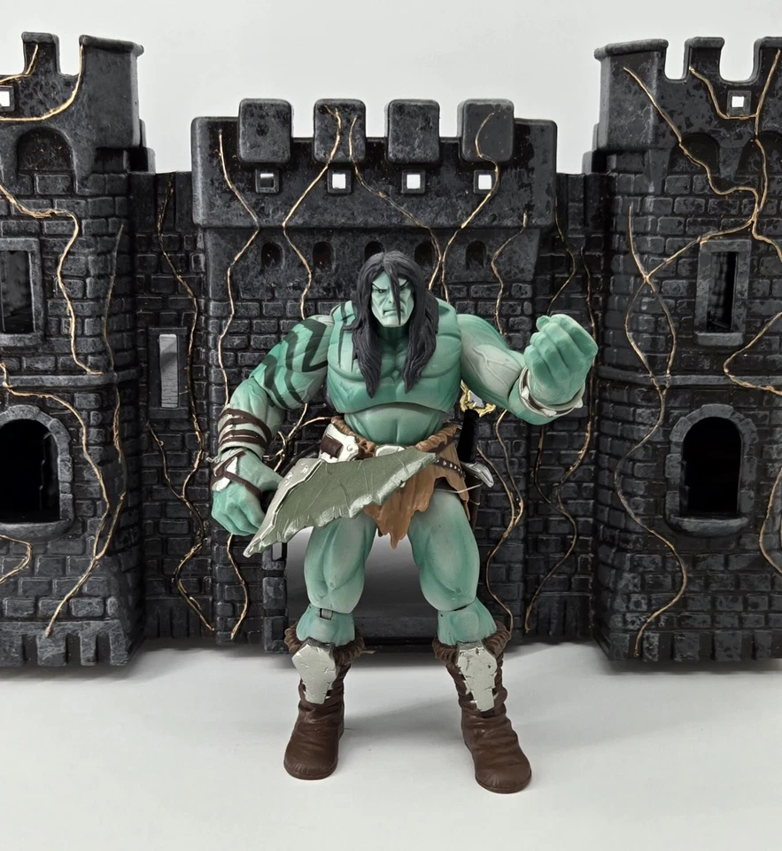 Figura de acción Marvel Legends Skaar Son Of Hulk 7" Fin Fang Foom BAF Wave Foto 2 de 4