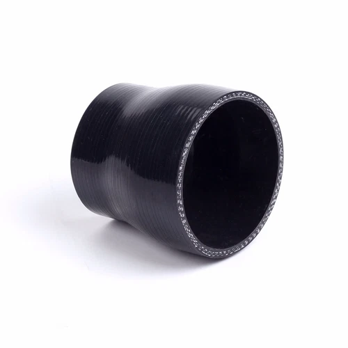 Black 2.25" to 2.5" 57 - 63 mm Straight Silicone Hose Reducer Turbo Coupler