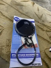 Pyle Professional Microphone Filter Screen-Mic Pop Blocker Mask Shield 4-Layer