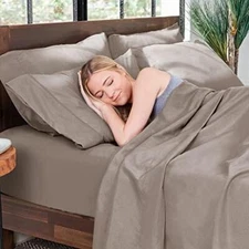 Hotel Sheets Direct Sheets - Full Size Sheet and Pillowcase Set - Cooling,