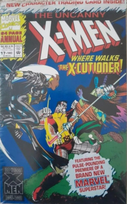 X-Men Uncanny Annual 17 VF/NM 1993.First App.X-Cutioner Sealed with Trading Card