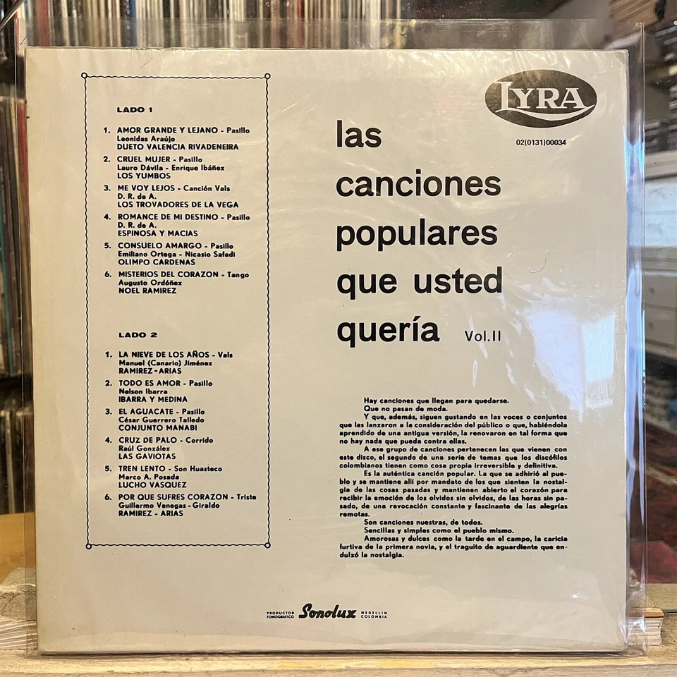 [LATIN]~EXC LP~VARIOUS~Las CANCIONES POPULARES QUE USTED QUERIA~VOL. II~[1968~CO - Image 2 of 4