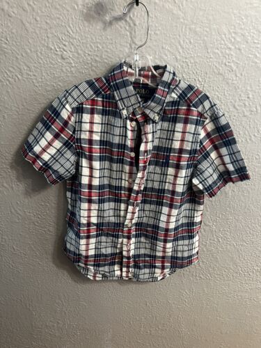 Boys Polo Ralph Lauren Short sleeve size 8 red white blue - Picture 3 of 8
