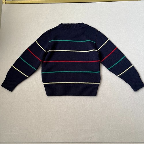 Vintage Barrel Brand Striped Multicolor Sweater Kids Size 6 Made In USA Holiday - Picture 6 of 7