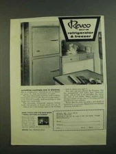 1956 Revco Bilt-in Refrigerator & Freezer Ad